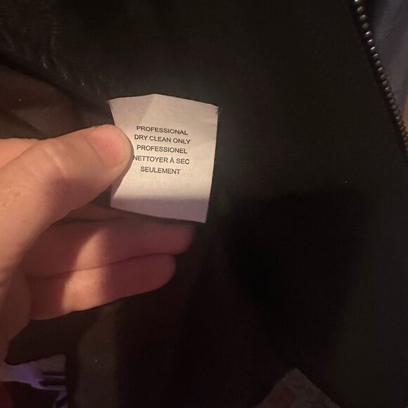 Vince Suede Leather fitted Jacket Coat in Black - Size M EXCELLENT CONDITION - Picture 16 of 16